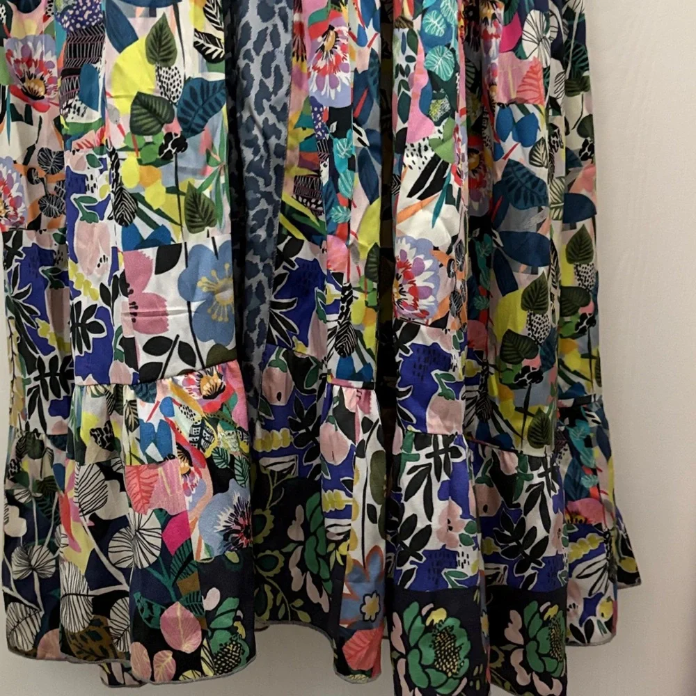 Johnny Was Chelsea Garden Silk Kimono Dress - Picture 5 of 9